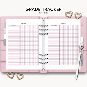 Homeschool Gradebook, Teacher Grading System, Grade Tracker, Digital Gradebook, Student Grades, Grade Book for Teachers, Printable Gradebook