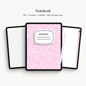 Goodnotes Notebook, Digital Planner, Notability Planner, Digital Notebook, Notetaking Planner, Notebook with Tabs, Goodnotes Template