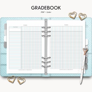 Teacher Grading System, Grade Tracker, Digital Gradebook, Student Grades, Printable Grade Book, Grade Book for Teachers, Homeschool Grades