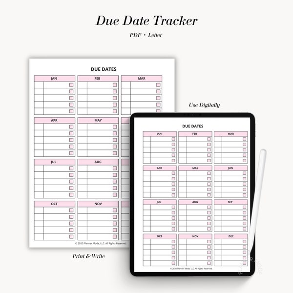 assignment due date tracker