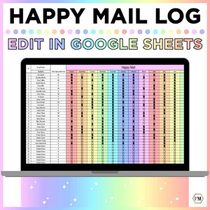 Happy Mail Tracker, Positive Student Note Home, Good Behavior Mail, Google Sheet, Note to Parent Log, Student Reward Log