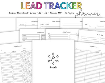 Blei-Tracker, Makler-Leads, Anrufliste, Tracking-Leads und Empfehlungen, Verkaufs-Anrufliste, Call-Follow-Up, Kaltanruf-Tracker, Kundenbesprechung