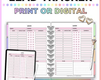 Printable Printable Printable führt, Sie verfolgen, was sie können (Letter Size) (Digitaler Download)