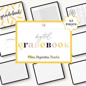 Digital Teacher Gradebook: Homeschool Grading System (Digital Download)