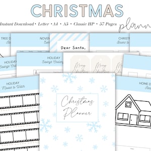 Urlaubsplaner, Weihnachtsplaner, Partyplaner, Geschenkplaner, Kochplaner, Feiertage Organiser, Weihnachten To Do