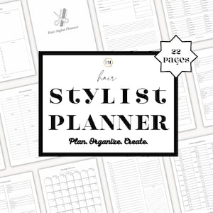 Appointment Book for Hairstylist, Hair Stylist Planner, Hair Salon Business Owner, Hair Client Tracker, Beauty Salon, Hairstylist Book