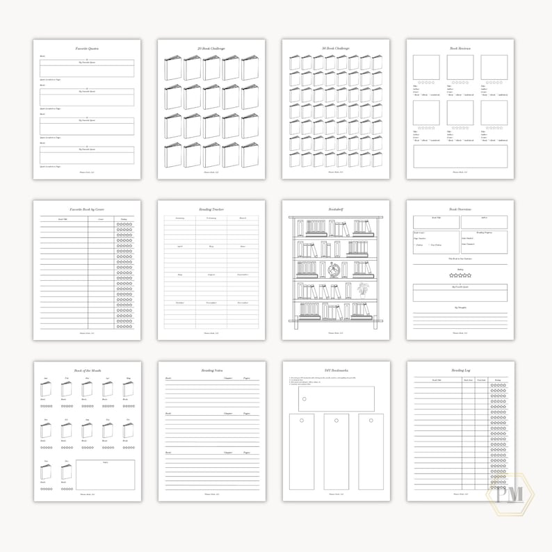 Reading Planner, Book Tracker, Reading Log, Goodnotes Reading Journal