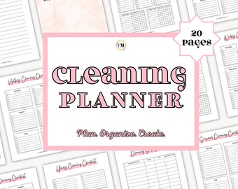 Cleaning Checklists Printable, Cleaning Planner, Weekly Cleaning Checklist, Cleaning Schedule, Weekly Cleaning Planner, Cleaning Lists