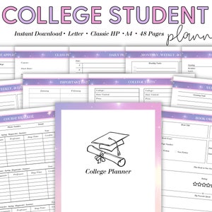 College Schedule, University Planner, Goodnotes College Planner, High School Planner, College Student Agenda, Academic Planner