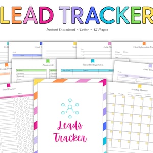 Lead Tracker, Real Estate Leads, Call Log, Client Intake Form, Prospect Tracker, Sales Call Log, Call Follow Up, Client Meeting