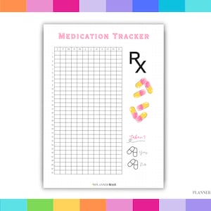 Medicatietracker, vitaminetracker, medicijnenlijst, voorgeschreven medicijnen, dagelijkse medicatie, supplemententracker, A5-dagboek, dagboek bijhouden