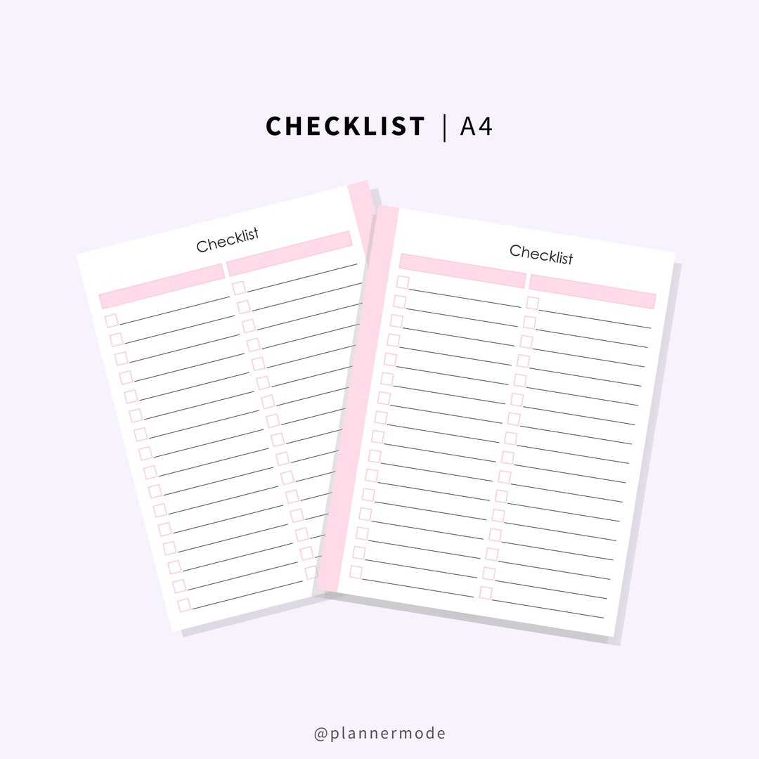 Blank Checklist Event Checklist Task To Do List Things To Etsy blank-checklist-event-checklist-task-to-do-list-things-to-etsy