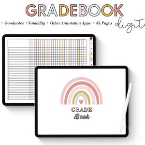 Homeschool Gradebook, Teacher Grading System, Grade Tracker, Teacher Gradebook, Record Book, Grade Book for Teachers, Record of Grades