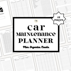 Vehicle Service Appointment Track, Vehicle Maintenance Log, Car Maintenance Binder, Car Repairs, Service Log, Car Maintenance Tracker