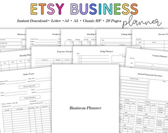 Etsy Business Planner, Small Business Planner, Product Planner, Craft Business Planner, Handmade Business Planner, Etsy Shop Planner, Sales