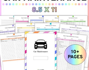Suivi de l'entretien de la voiture : carnet d'entretien du véhicule, informations sur la voiture (téléchargement numérique)