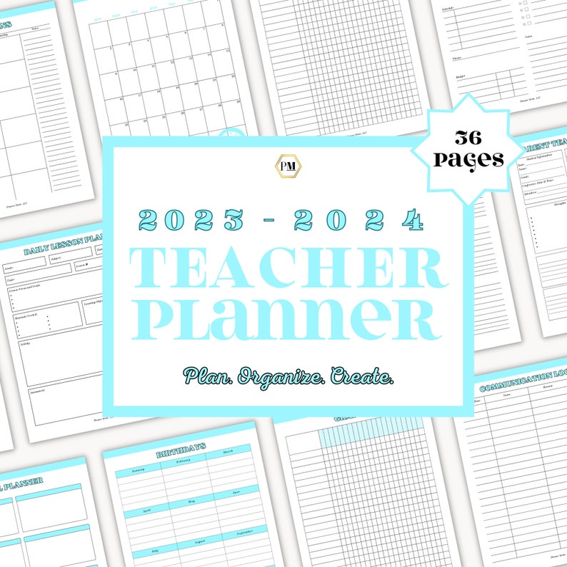 Teacher Planner Printable Teacher Gradebook 2023 2024 Etsy Teacher Planner Printable Teacher Gradebook 2023 2024 Etsy