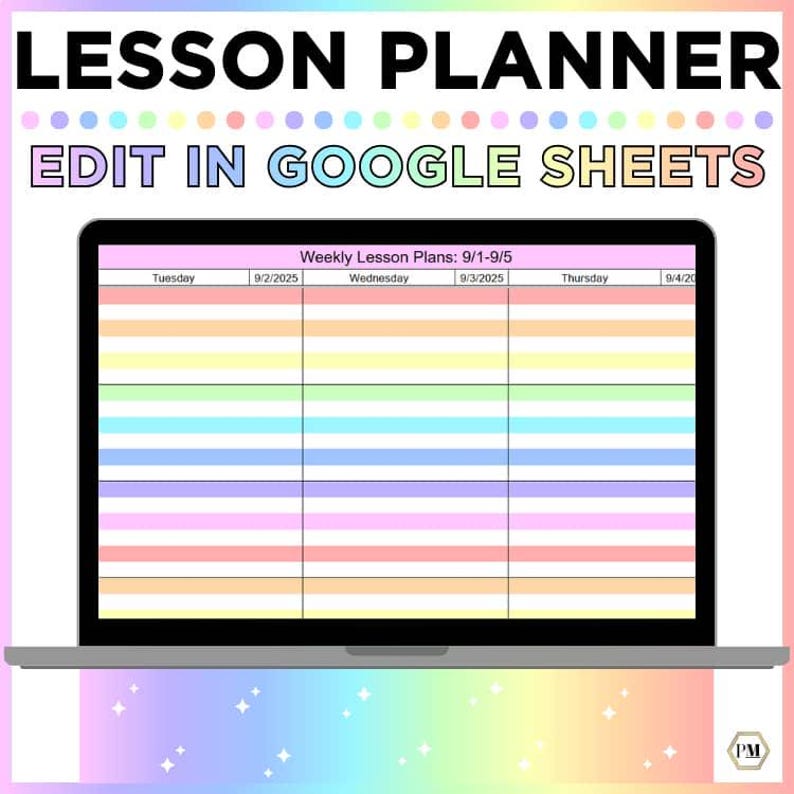 Lesson Plan Template Editable, Weekly Lesson Planner, Lesson Planner ...