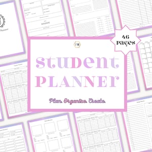 School Project Planner, High School Planner, College Planner, College Student, Academic Planner, College Prep, Discussion Board Tracker