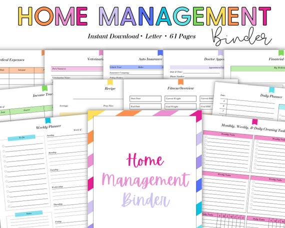 Home management binder discount