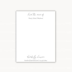 Editable Custom Mom Notepad, Mom of Notepad, Personalized Stationary, Writing Pad, A Note from Home, A Note from Mom | T56