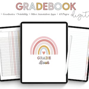 Digital Gradebook, Teacher Grading System, Grade Tracker, Teacher Gradebook, Record Book, Grade Book for Teachers, Homeschool Grades