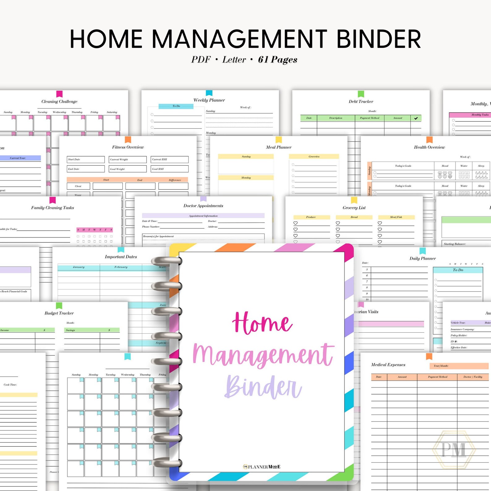 Household Binder, Home Management Binder, Home Binder, Family Household ...