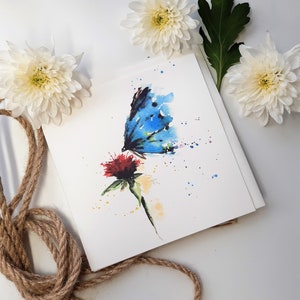 Greeting card set of 4 with envelopes | Original art | Gift card | Original present