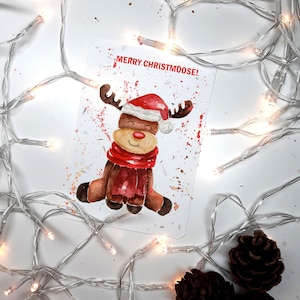 Postal de Navidad divertida plantable / Tarjeta de Navidad / Postales de papel semilla de Navidad