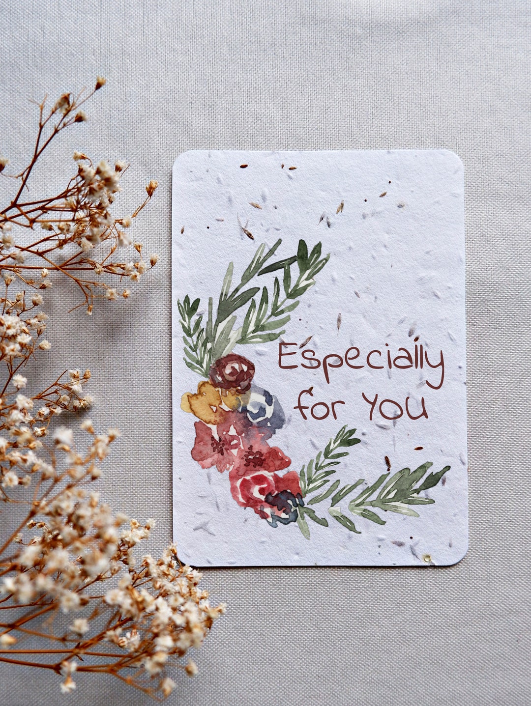 Especially for You Special Gift Card Plantable Paper Seed Paper Etsy