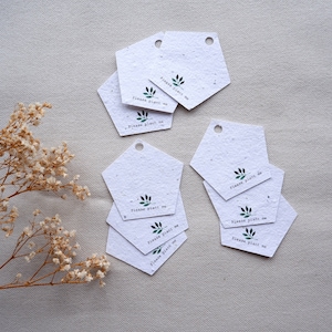 | des balises actuelles Étiquettes cadeaux | Étiquettes cadeaux en papier de semence | Étiquettes de cadeau d’anniversaire de graines plantables | Coffret cadeau