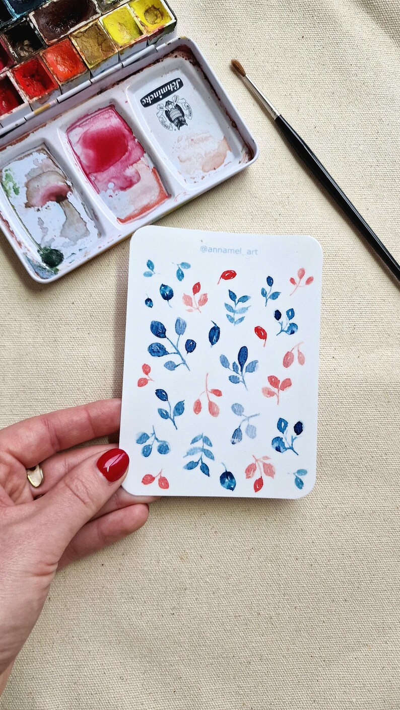 Watercolor Floral Sticker Sheet, Journal Stickers, Planner Stickers ...