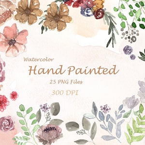 Aquarell Grün, Aquarell Pfirsich und Pastell Blumen, Süße und gepflegte Hochzeitsblumen, Aquarell Rosen Clipart, Grün