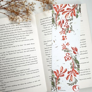 Segnalibro piantabile / 4 design tra cui scegliere / Segnalibro in carta con semi / Design originale ad acquerello