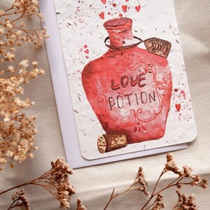 Tarjeta plantable de San Valentín / Tarjeta I love you / Tarjeta Be My Valentine