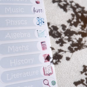 Secondary School Subject Labels | Glossy Subject Labels | Maths Labels ...