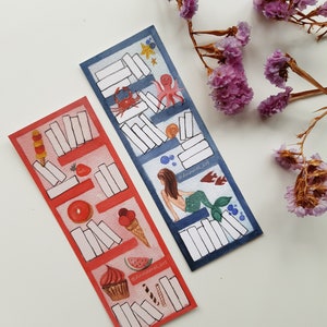 Bookmark tracker | Set of 2 | Bookshelf bookmark