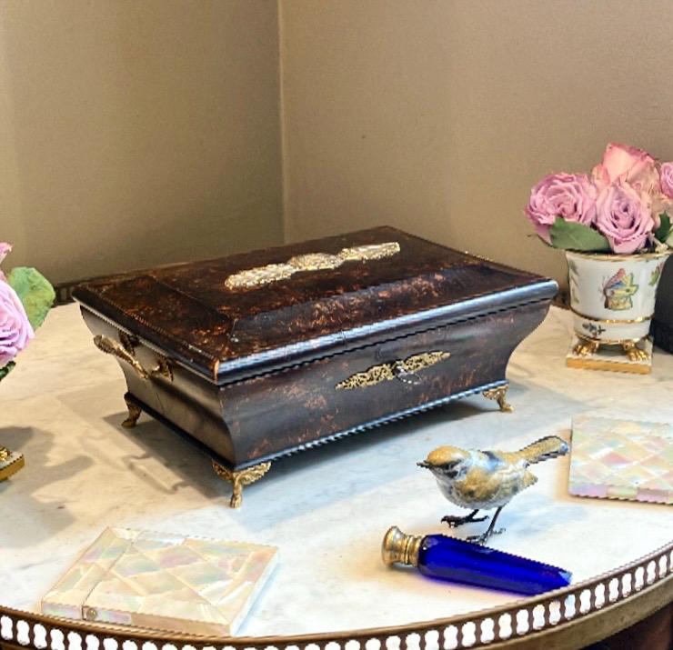 The Countess Loved Her Antique French Burr Walnut and Gilt Metal