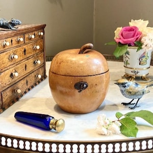 When Alice gave the Max Hatter an Antique George lll Novelty Apple Tea Caddy he said forget the tea let’s have Pimm’s it’s Summer after all