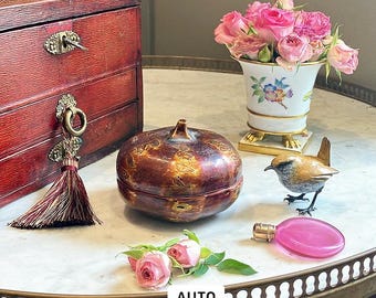 Mother is it possible for A Vintage Painted Lacquer Pumpkin Trinket Box to become a golden carriage?No more Disney films,Mrs Bennet replied