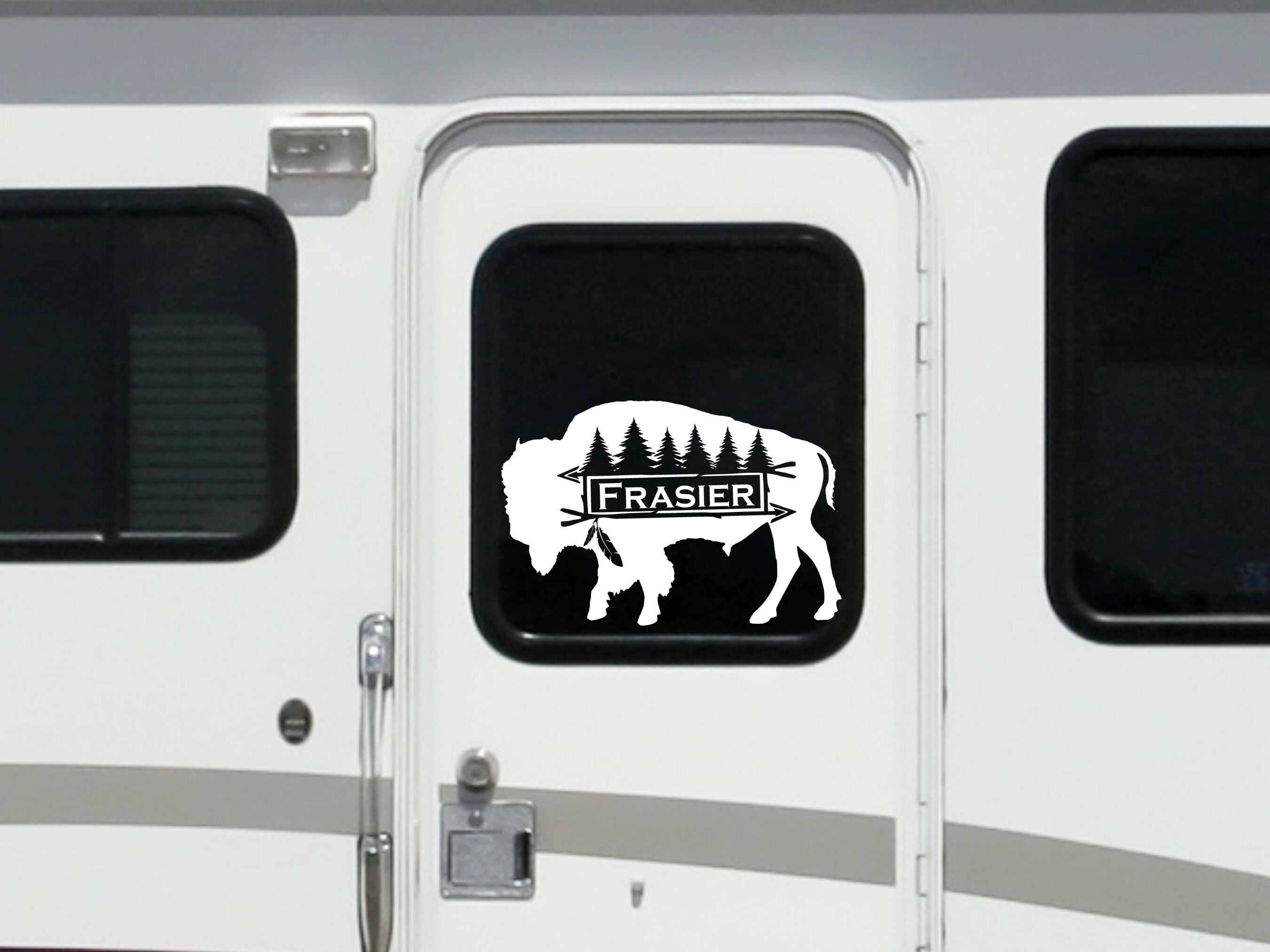 Personalized Buffalo Decal Camper Decal Bison Decal Etsy