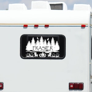 Personalized Camper Decal, RV Window Decal, RV Slide-out Decal, Camping ...