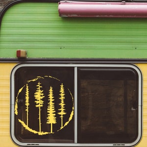 Pine Trees Decal, Forest Decal, Nature Decal, RV Decal, RV Slide-out Decal, Camper Decal, Outdoors Decal, Nature lover, Tire Cover Decal image 6