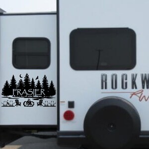 Personalized Camper Decal, RV Window Decal, RV Slide-out Decal, Camping ...