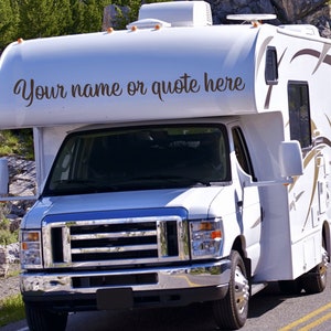 Custom Name or Quote Decal, RV Name Decal, Custom Text Decal, Camper Name Decal, Camper decal, Create Your Own Decal, RV Decal