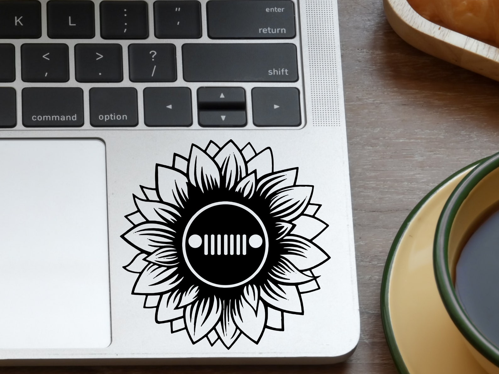 Sunflower Jeep Vinyl Decal Sunflower Vinyl Decal Car window Etsy