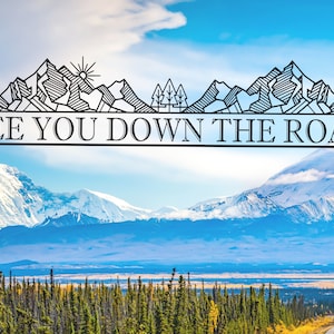 See You Down the Road Vinyl Decal, Camper RV Decal, Motorhome Decal, Nomad Decal, Mountains decal, Truck Decal, Travel Decal, camping gift
