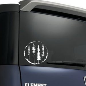 Pine Trees Decal, Forest Decal, Nature Decal, RV Decal, RV Slide-out Decal, Camper Decal, Outdoors Decal, Nature lover, Tire Cover Decal image 5