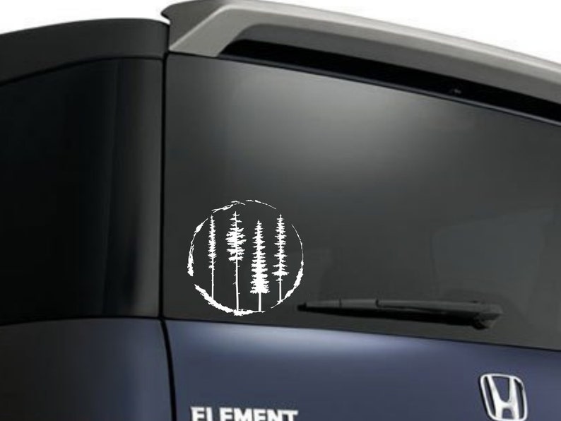 Pine Trees Decal, Forest Decal, Nature Decal, RV Decal, RV Slide-out Decal, Camper Decal, Outdoors Decal, Nature lover, Tire Cover Decal image 5