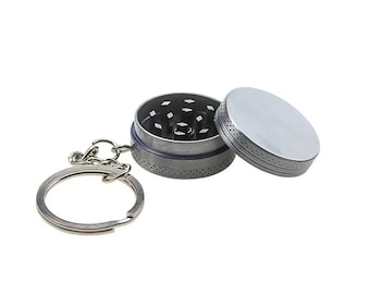 Aluminum Keychain Grinder w/ magnet + FREE MYSTERY GIFT